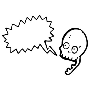 spooky halloween skull