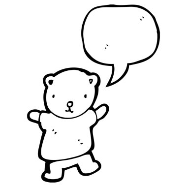 küçük bir oyuncak ayı