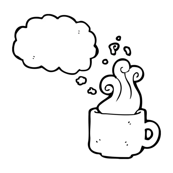 Tazza calda di caffè — Vettoriale Stock