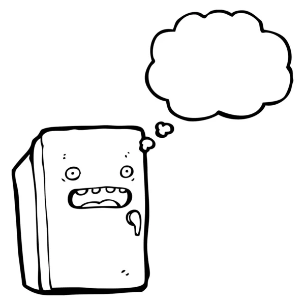 Cartone animato frigorifero — Vettoriale Stock