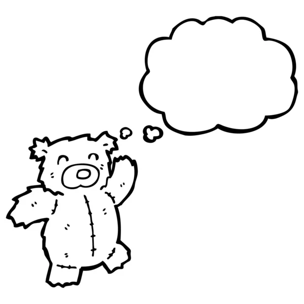 Funny teddy bear — Stock Vector