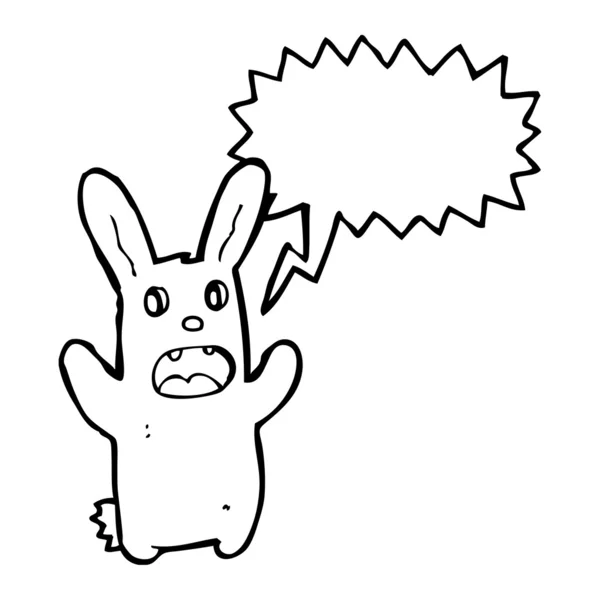 Drôle zombie lapin — Image vectorielle