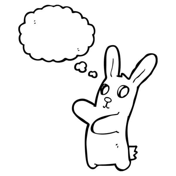 Funny zombie rabbit — Stock Vector