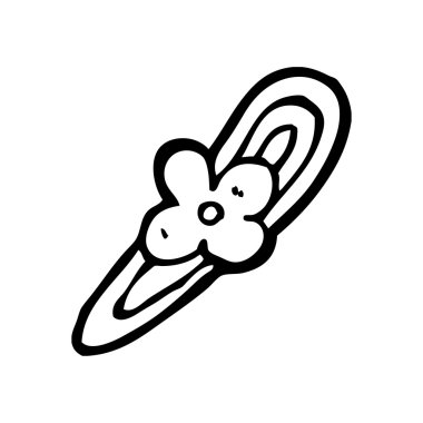 çiçek saç tokası