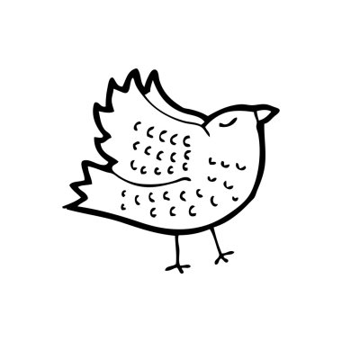 kuş kanatları yaymak ile