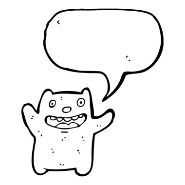 küçük çubuğu sallayarak