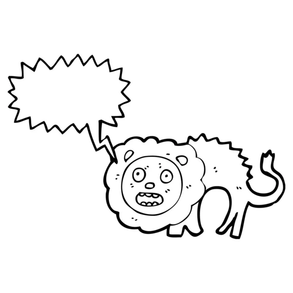 Laffe leeuw — Stockvector