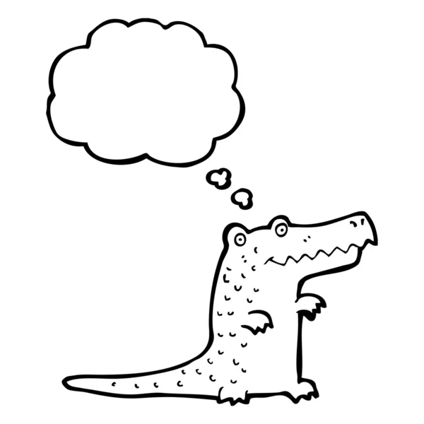 Schattig krokodil — Stockvector