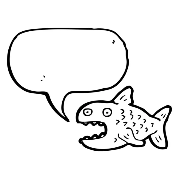 Peixe falante — Vetor de Stock