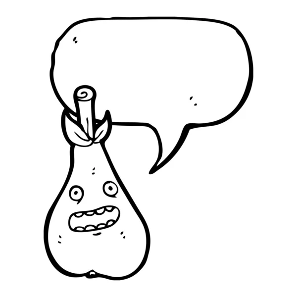 Grappige pear — Stockvector