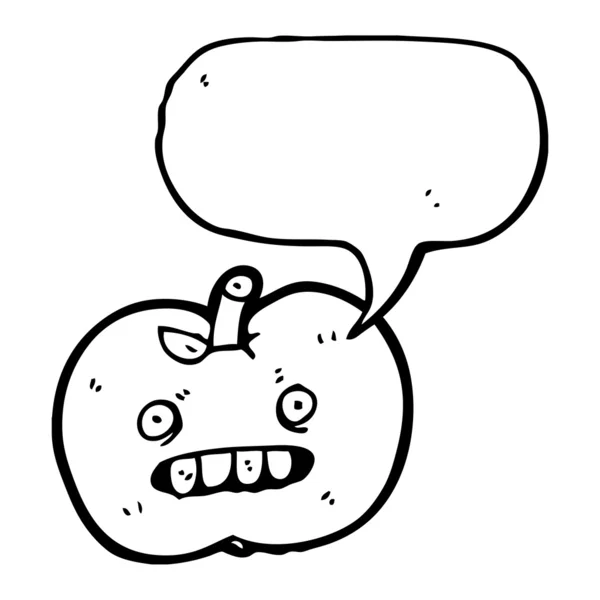 แอปเปิ้ลน่าเกลียด — ภาพเวกเตอร์สต็อก