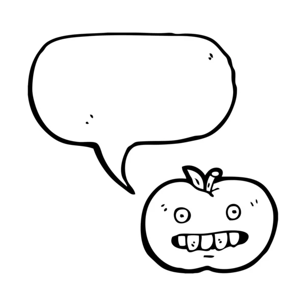Grappige lelijk apple — Stockvector