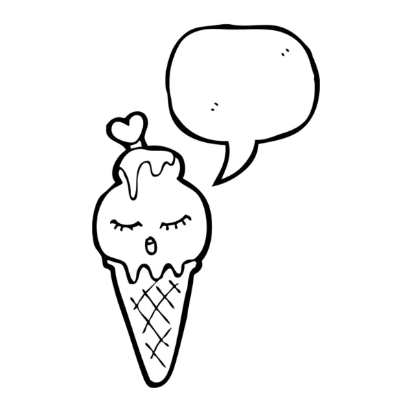 Cono de helado — Vector de stock