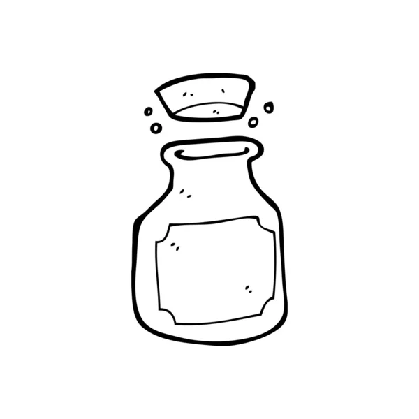 Pot traditionnel avec couvercle en liège dessin — Image vectorielle