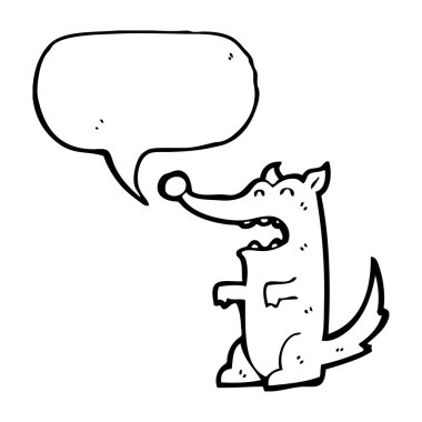 Kurt ile düşünce balonu