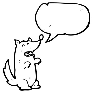 Kurt ile düşünce balonu