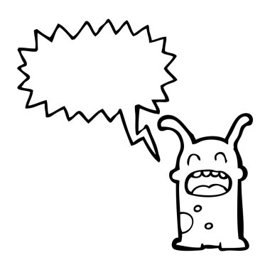 komik küçük uzaylı istilacı