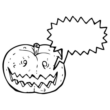 Spooky halloween balkabağı