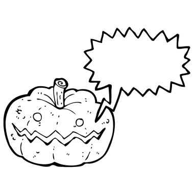 Spooky halloween balkabağı