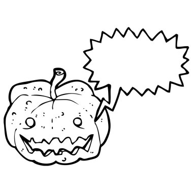 Spooky halloween balkabağı