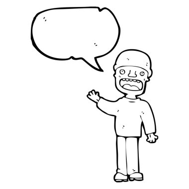 şapka sallamak adam