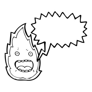 Cadılar Bayramı alev hayaleti