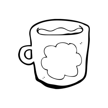 bulut model kahve bir fincan