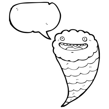 sırıtan retro bulut