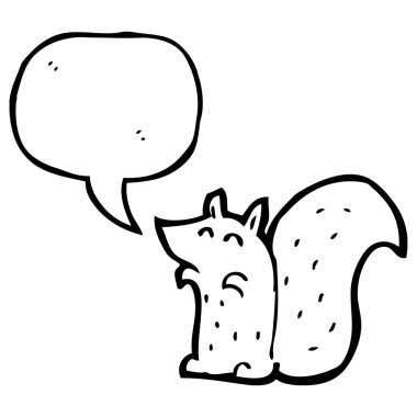 Şirin küçük sincap.