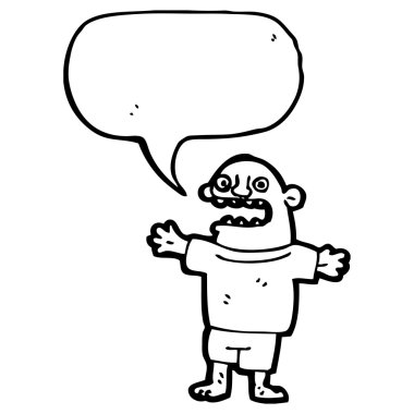 komik kel adam konuşuyor