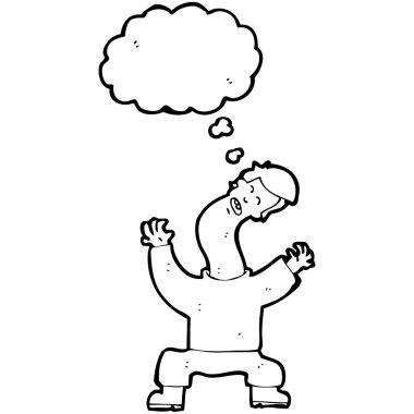 boyun cricked olan adam