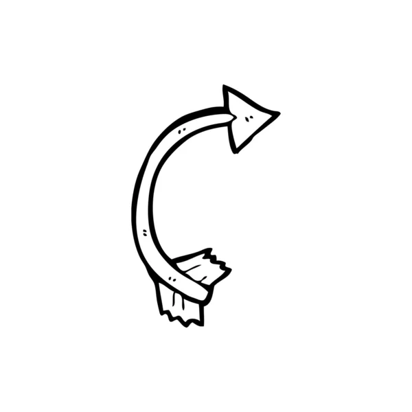 Flèche tordue — Image vectorielle