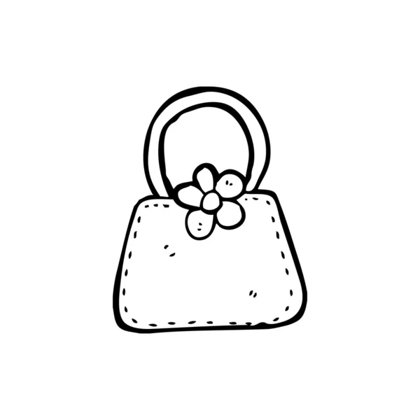 Çiçekli çanta — Stok Vektör