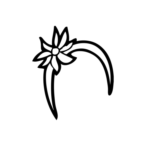 Diadema flor — Vector de stock