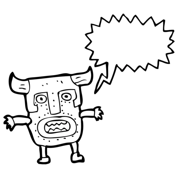 Miedo máscara tribal hombre — Vector de stock