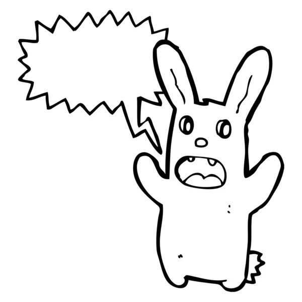 Spooky zombie rabbit — Stock Vector