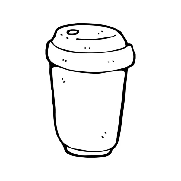 Tasse de café jetable — Image vectorielle