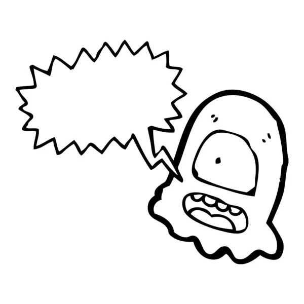 Fantasma aterrador — Vector de stock