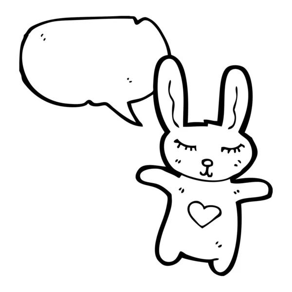 Conejo lindo conejo — Vector de stock