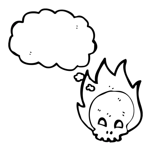 Spooky skull — Stock Vector
