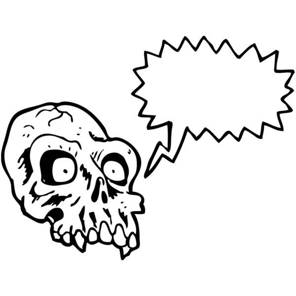 Spooky skalle — Stock vektor