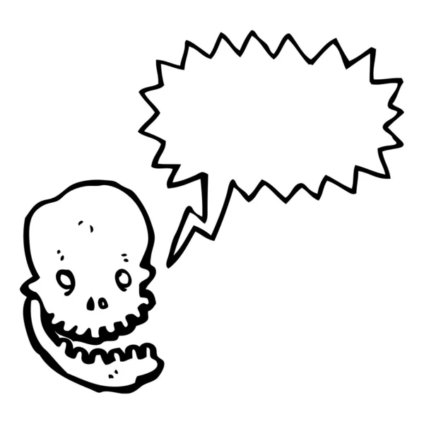 Spooky gülen kafatası — Stok Vektör