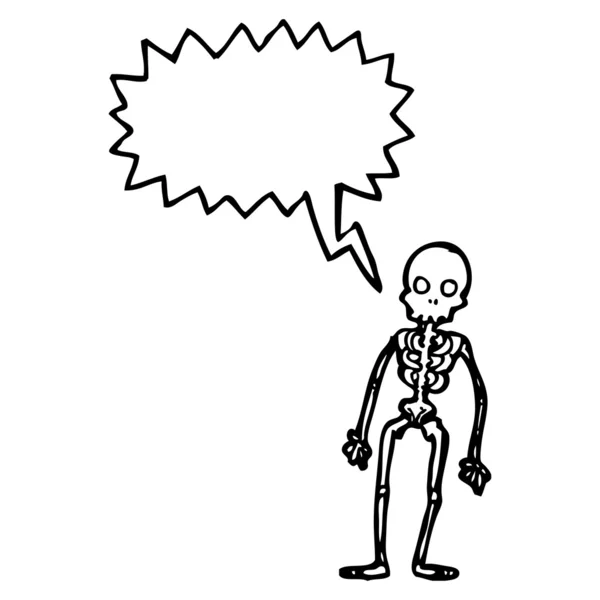 Spooky skelett — Stock vektor