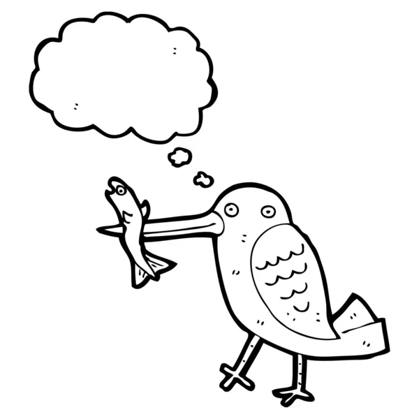 Visserij vogel — Stockvector