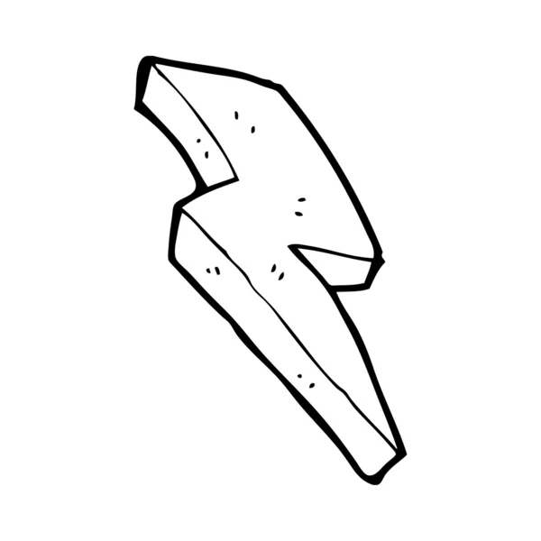 Foudre frapper — Image vectorielle