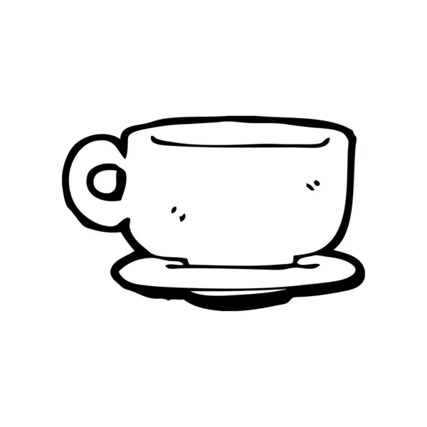 杯子和茶托 — 图库矢量图片