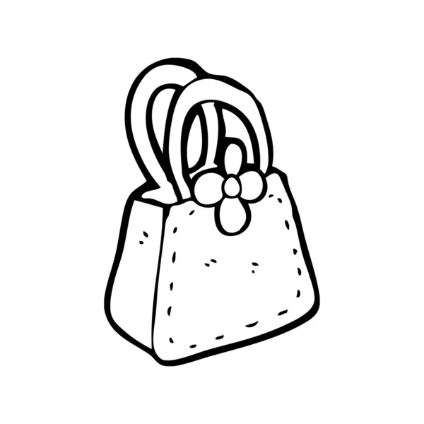 花のハンドバッグ — ストックベクタ