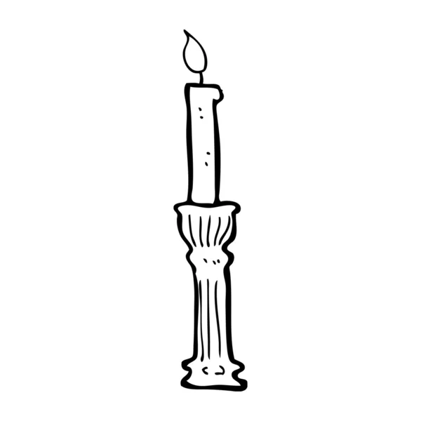 Old candlestick — Stock Vector