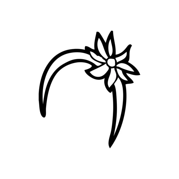 花のヘアバンド — ストックベクタ