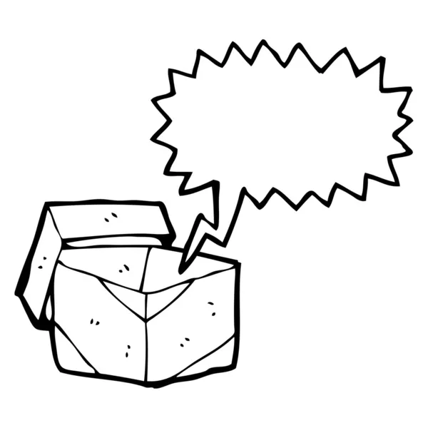 Caja vacía — Vector de stock